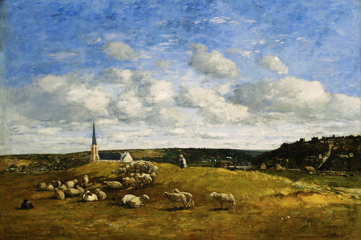 Deauville, 1870-1874 von Eugene Louis Boudin
