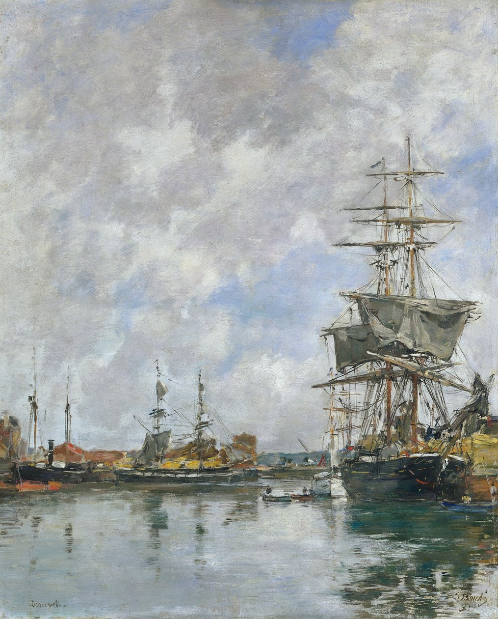 Der Hafen von Deauville, 1891 von Eugene Louis Boudin