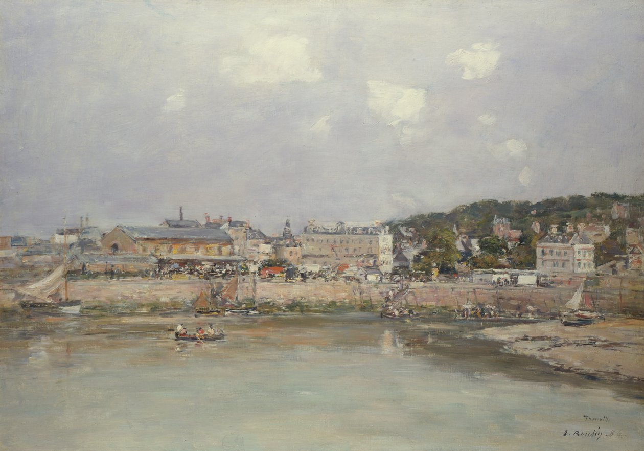 Der Hafen von Trouville, 1884 von Eugene Louis Boudin