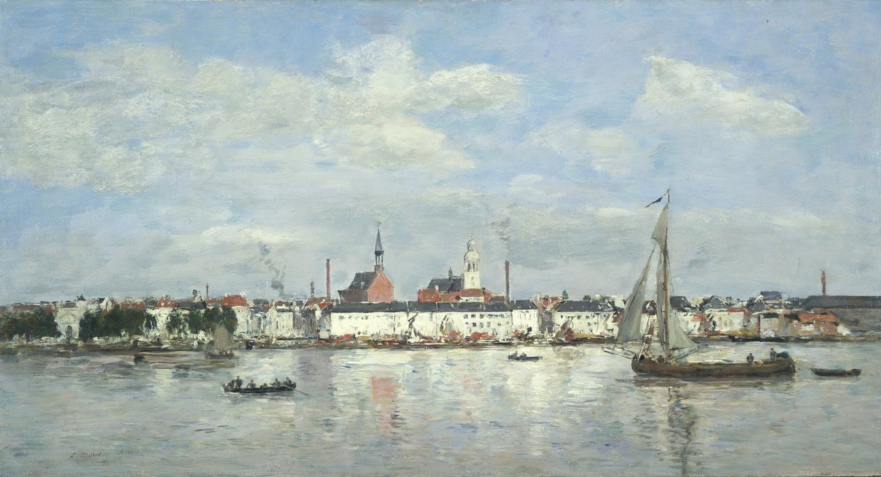 Der Kai in Antwerpen von Eugene Louis Boudin