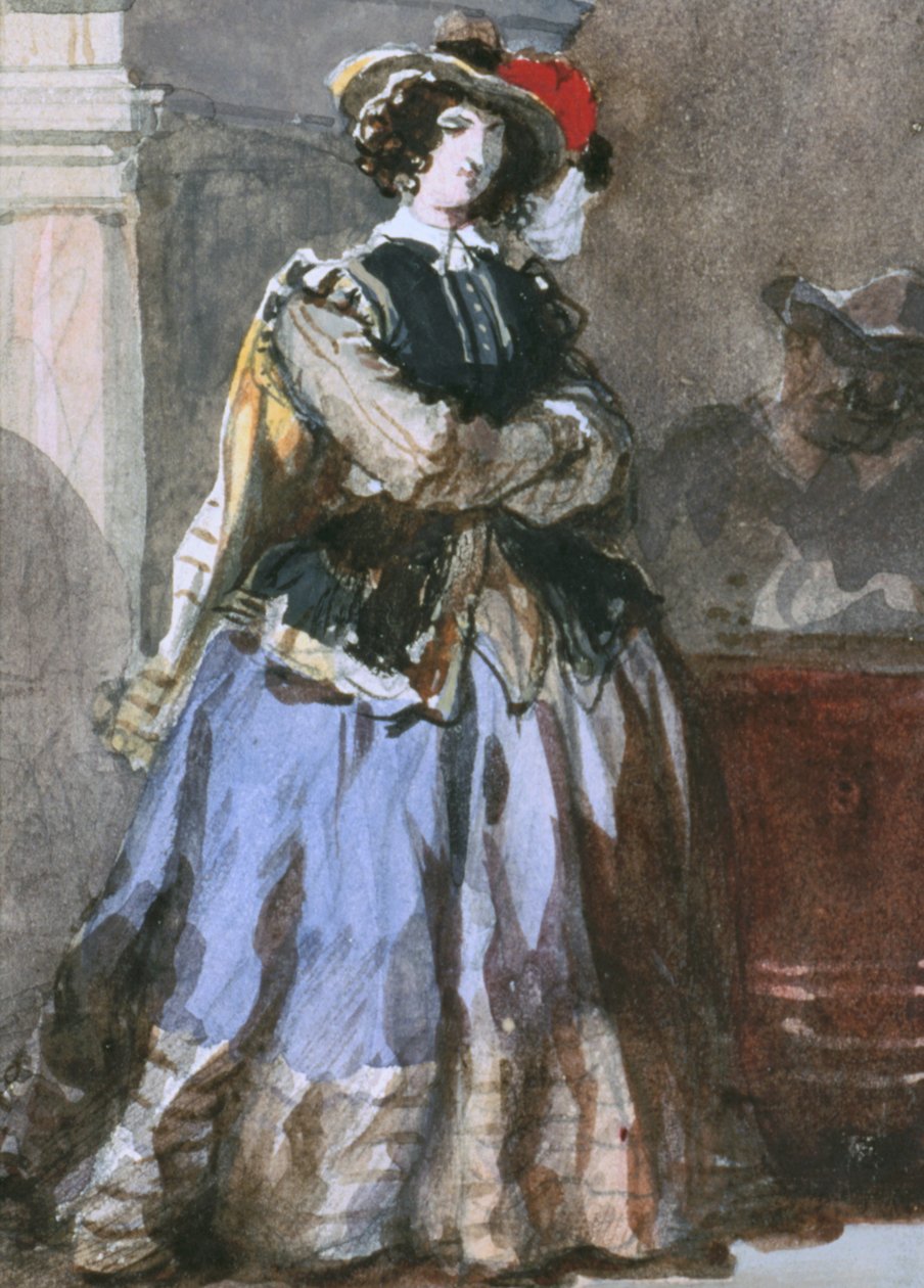 Porträt einer Frau, 19. Jahrhundert von Eugene Louis Lami