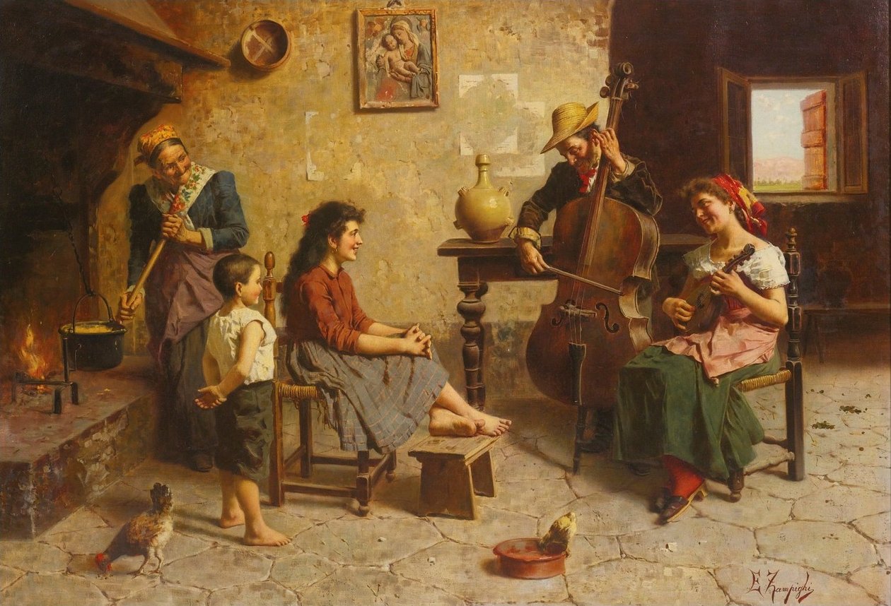 Rustikale Musik von Eugenio Zampighi