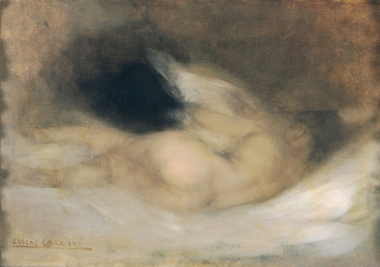 Liegender Akt von Eugène Carrière