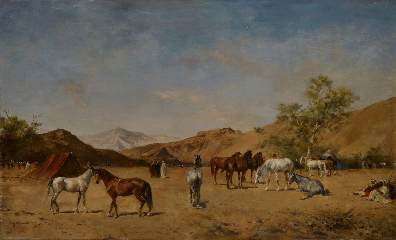 Ein arabisches Lager, 1873 von Eugène Fromentin