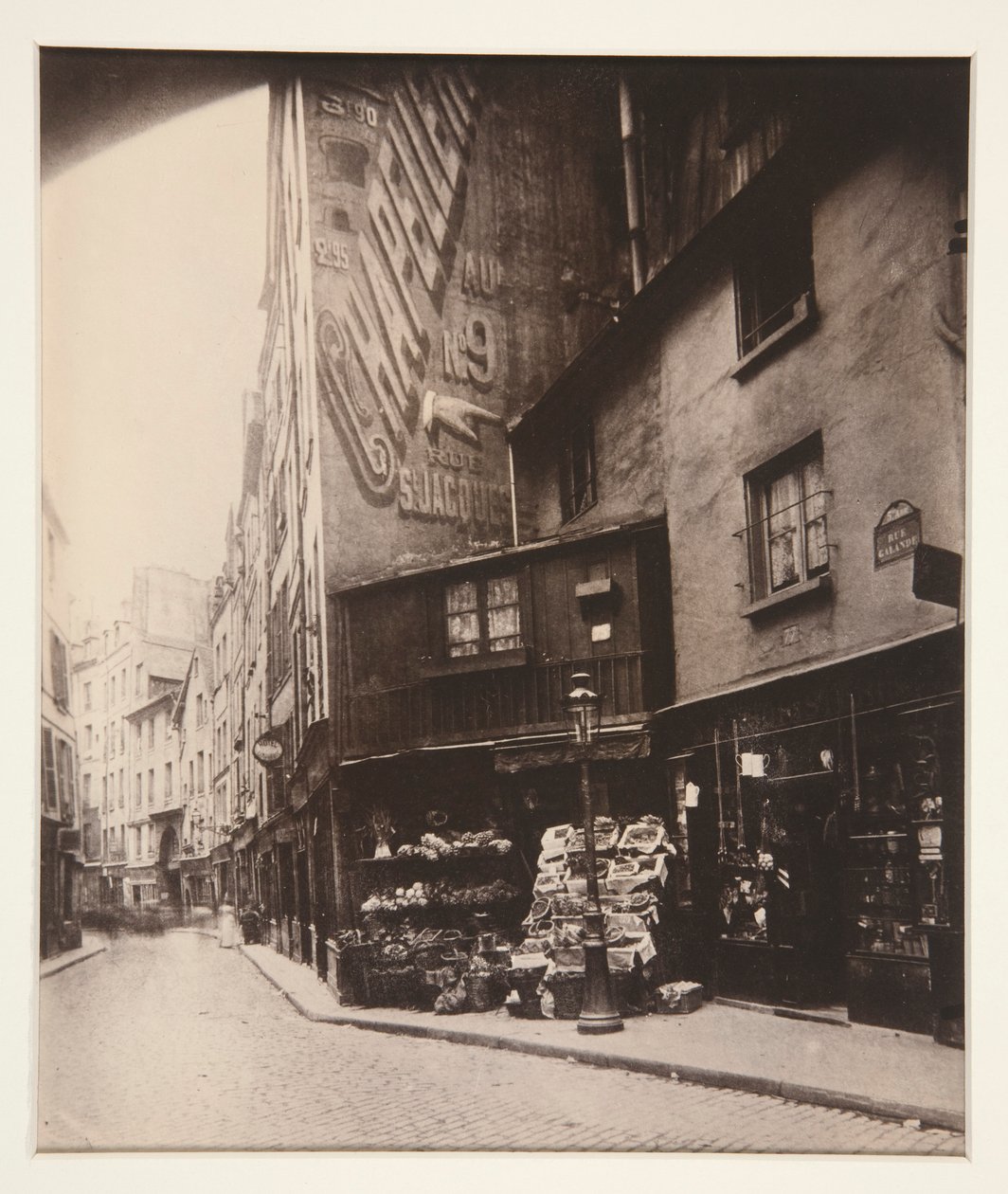 Rue Galande, Paris von Eugène Atget