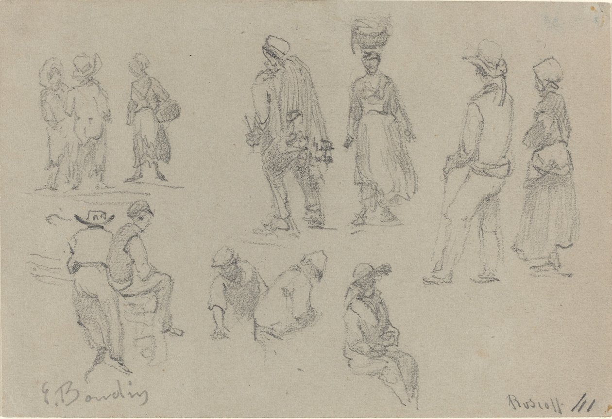 Provinzfiguren von Eugène Boudin