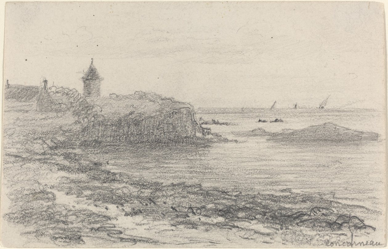 Die Küste bei Concarneau von Eugène Boudin