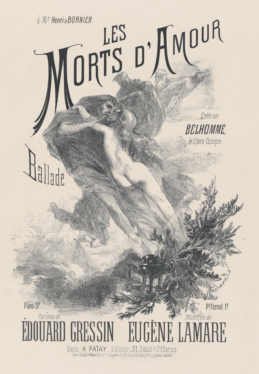 Die Toten der Liebe von Eugène Carrière