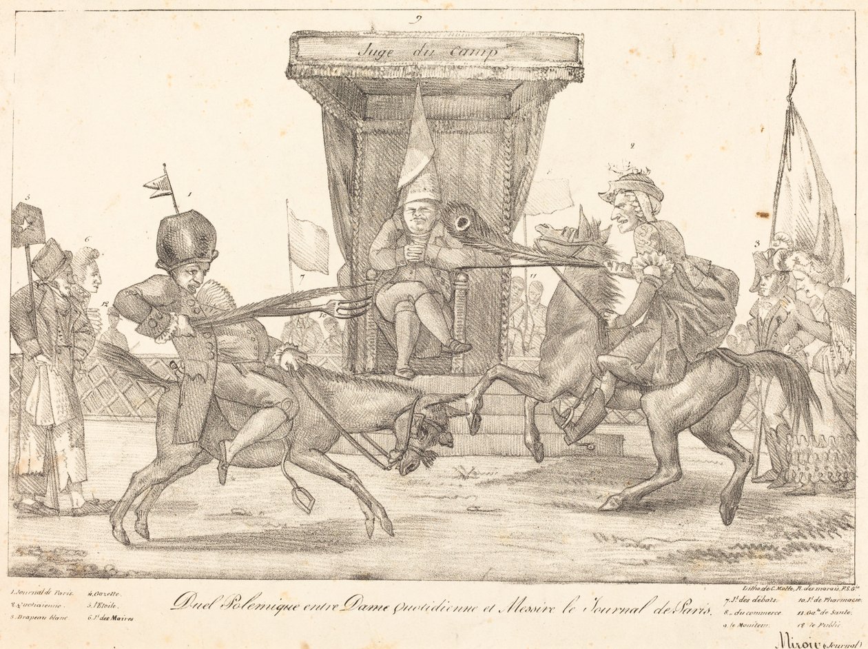 Polemisches Duell von Eugène Delacroix