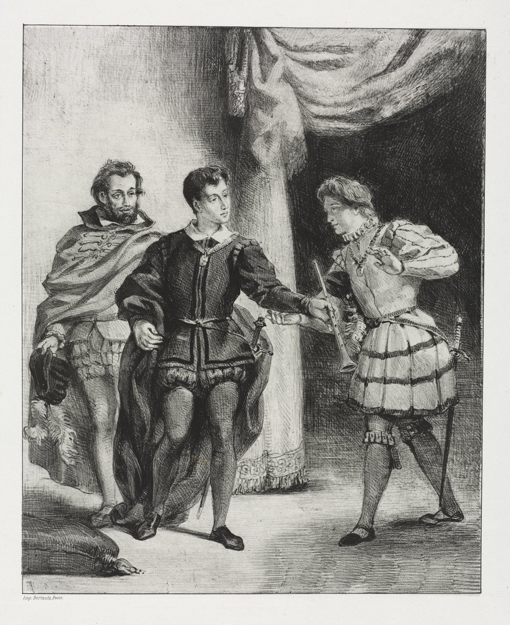 Hamlet: Hamlet und Guildenstern von Eugène Delacroix