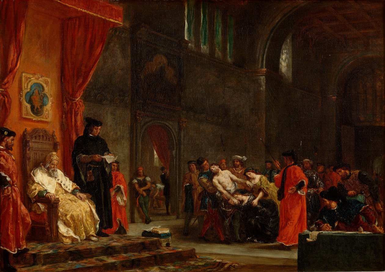 Die Zwei Foscari von Eugène Delacroix