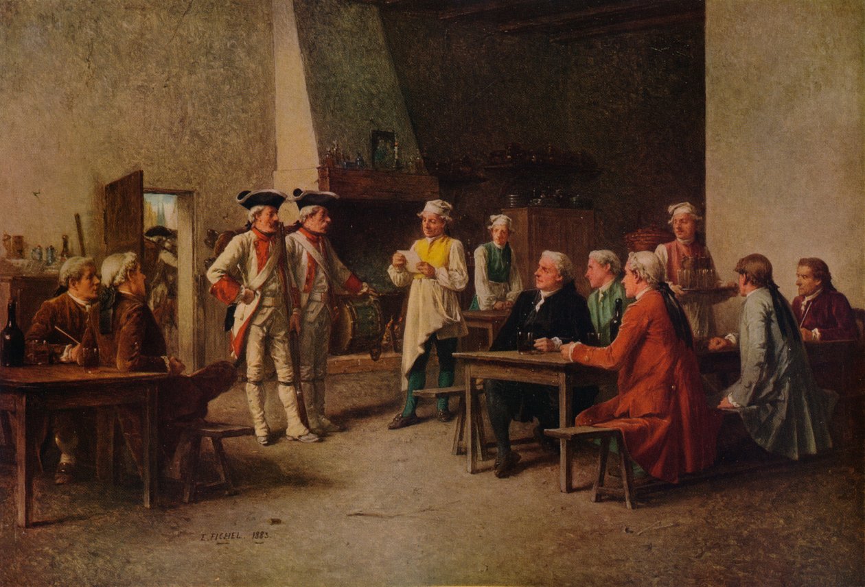 Einquartierung, 1883, 1938 von Benjamin Eugene Fichel