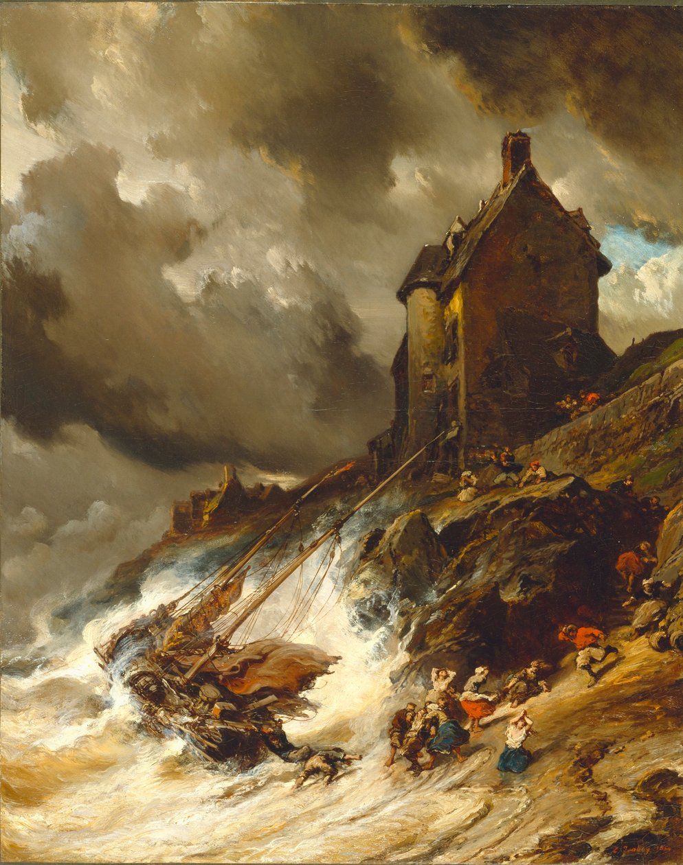 Das Wrack von Eugene Isabey