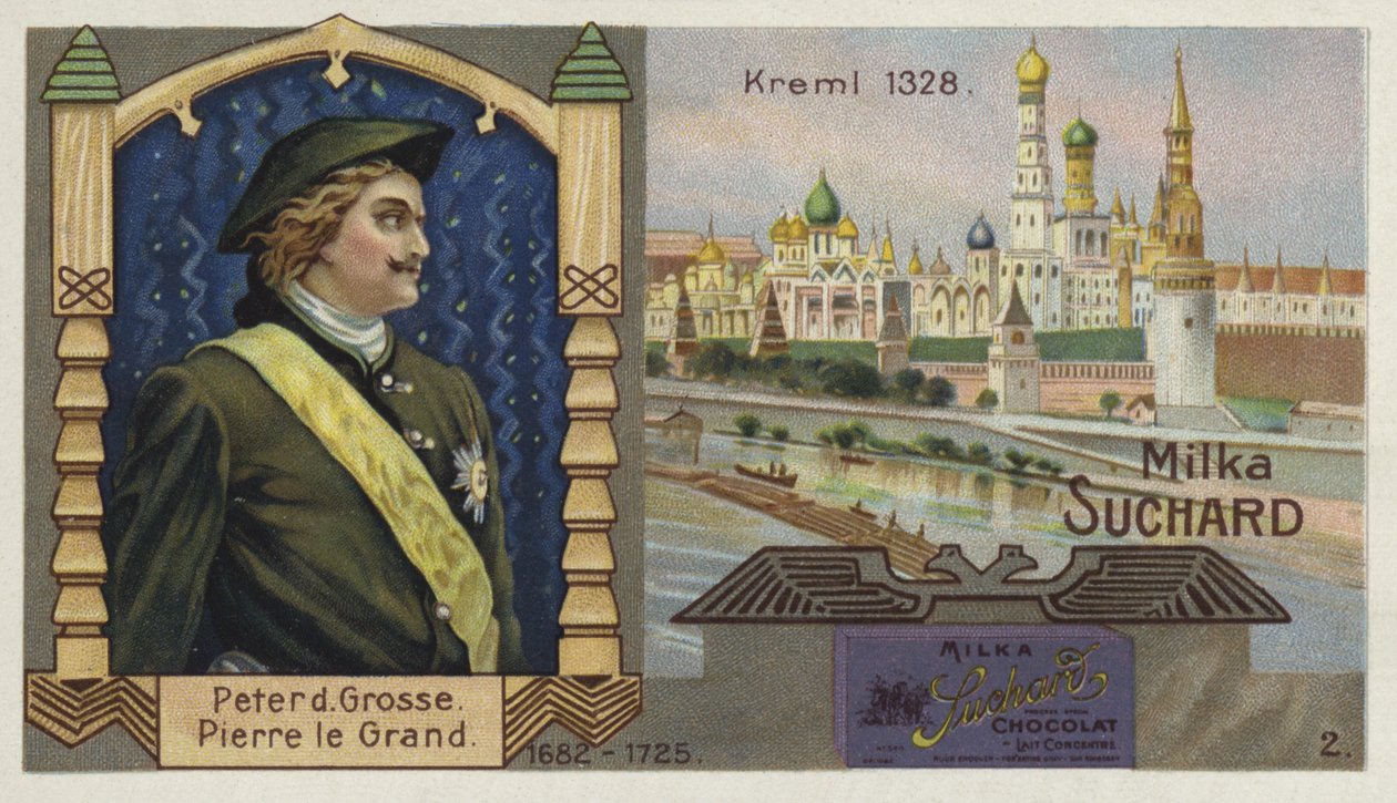 Zar Peter der Große von Russland und der Kreml, Moskau von European School