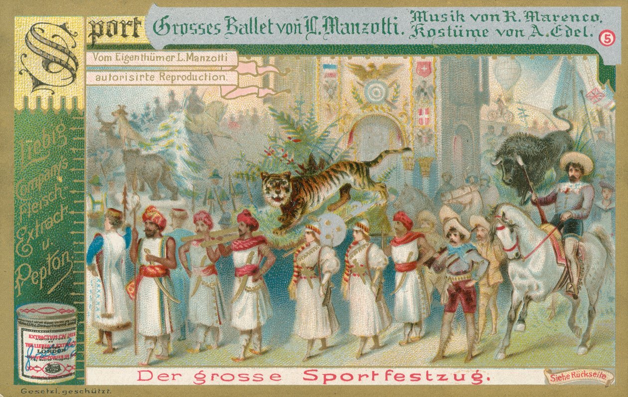 Ballett, Liebig-Karte, frühes 20. Jahrhundert von European School