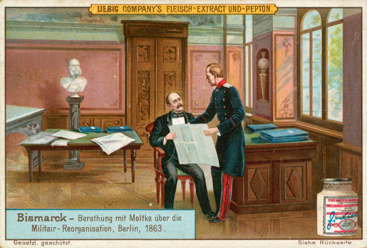 Bismarck, Liebig-Karte, frühes 20. Jahrhundert von European School