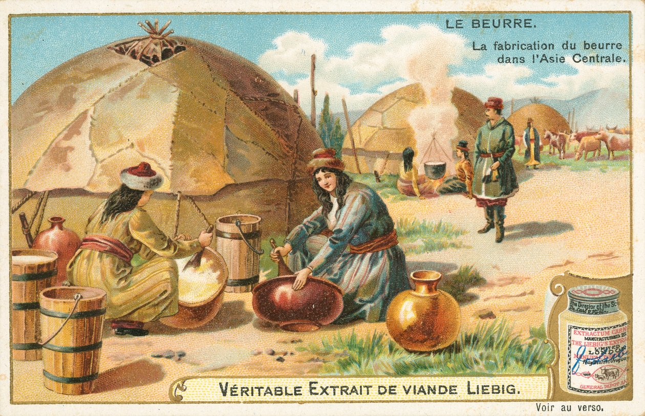 Butter, Liebig-Karte, frühes 20. Jahrhundert von European School