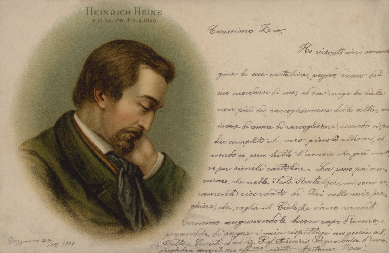 Heinrich Heine, deutscher Dichter von European School