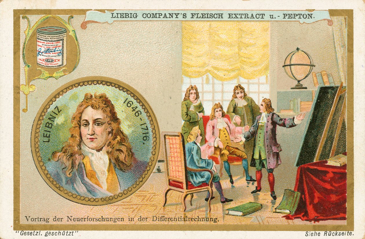 Leibniz, Liebig-Karte, frühes 20. Jahrhundert von European School