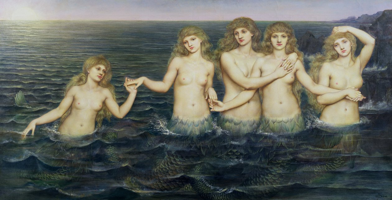 Die Meeresjungfrauen, 1885-86 von Evelyn De Morgan