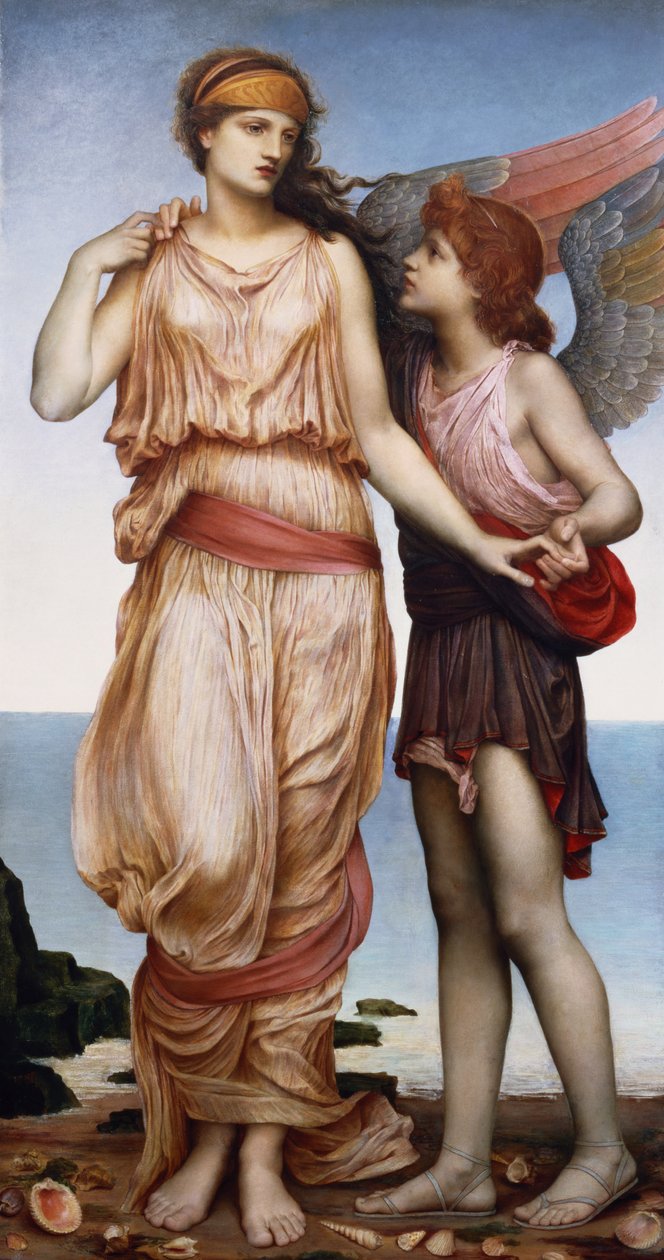 Venus und Amor, 1878 von Evelyn De Morgan
