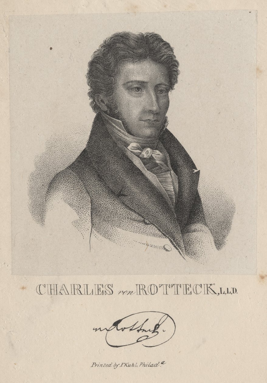 Charles von Rotteck, L.L.D., 1843 von F. Kuhl
