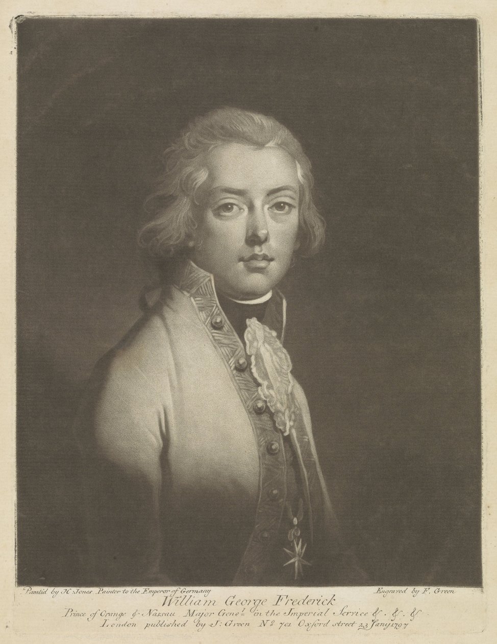Porträt von Frederik, Prinz von Oranien-Nassau von F. Green