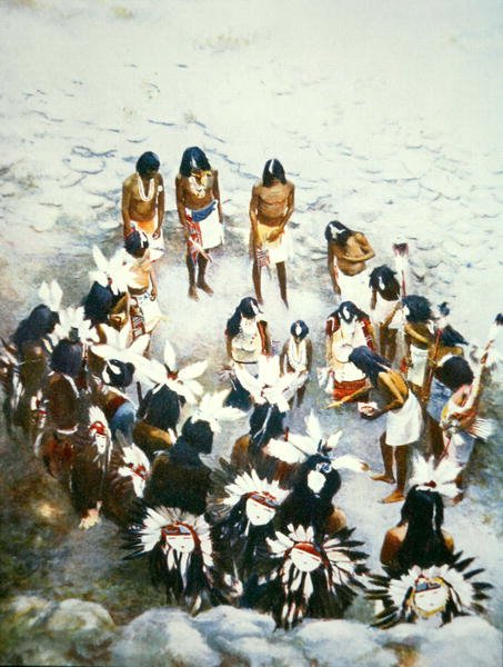 Lenya-Zeremonie, Walpi Pueblo, um 1900 von F. Seth