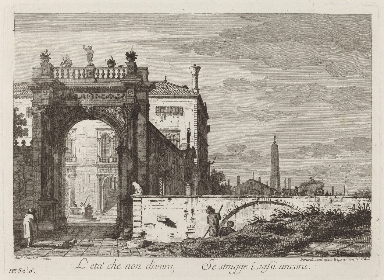 Das Alter, das nicht verzehrt... von Fabio Berardi after Canaletto