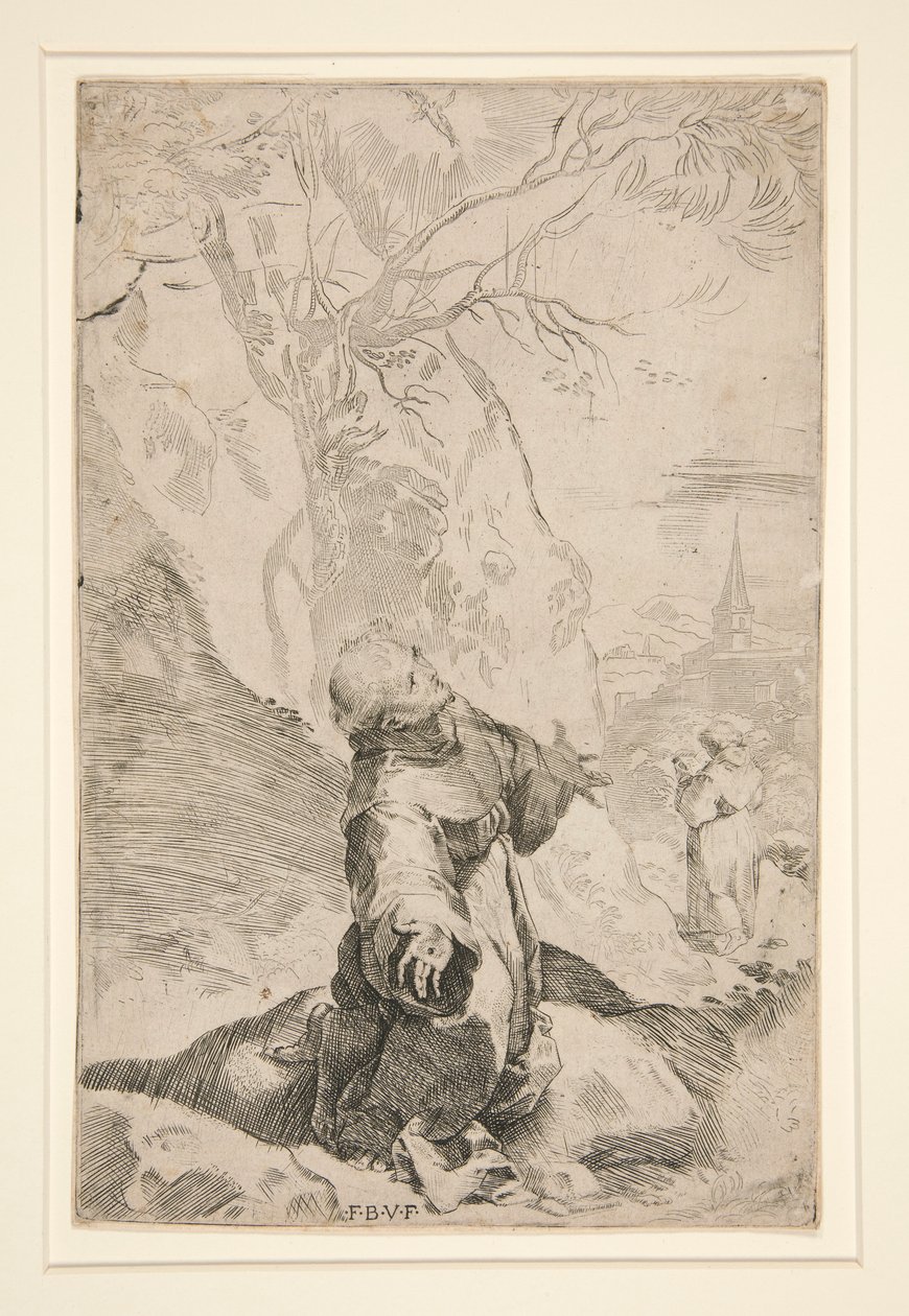 Der heilige Franziskus empfängt die Stigmata von Federico Barocci