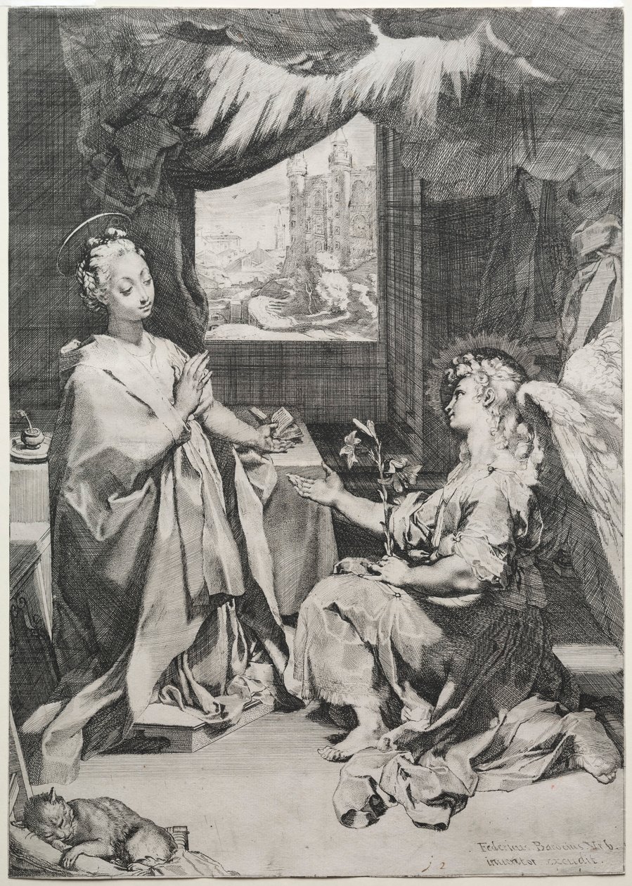 Die Verkündigung, um 1585 von Federico Barocci