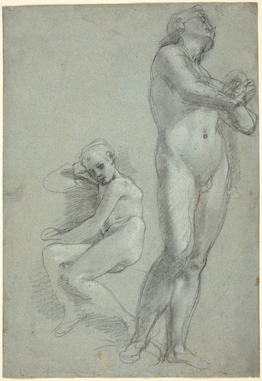 Zwei nackte Jugendliche [recto] von Federico Barocci