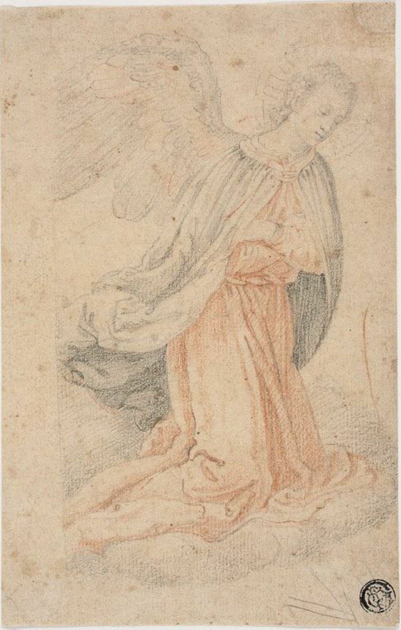 Kniender Engel von Federico Zuccaro