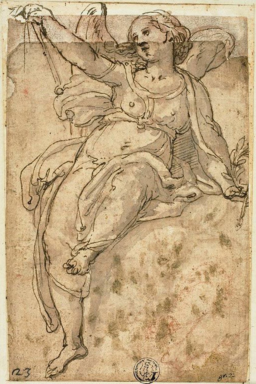Sitzender Engel von Federico Zuccaro