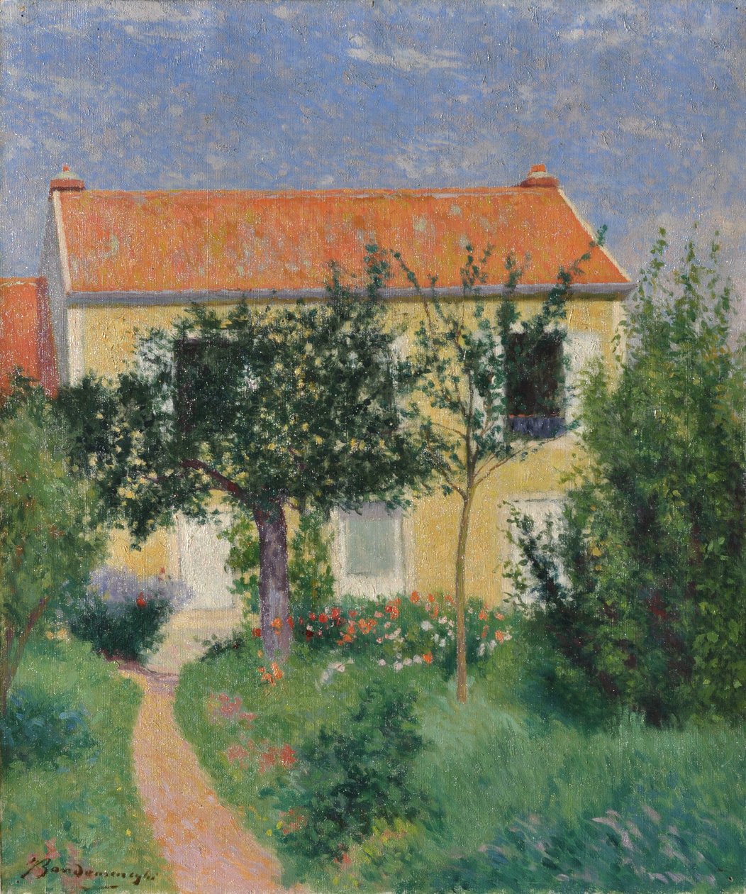 Das rote Dach, ca. 1882-83 von Federigo Zandomeneghi