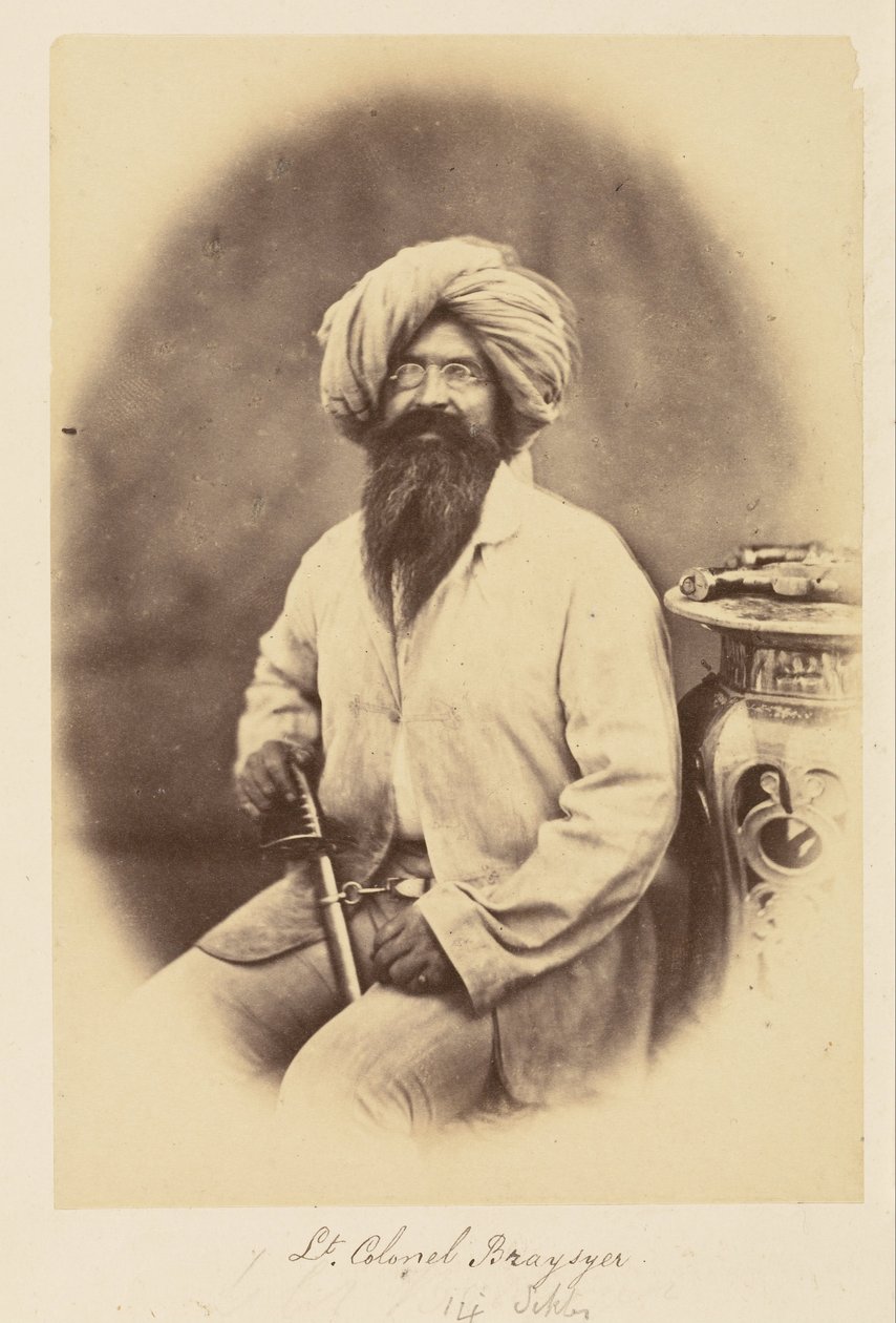 Oberstleutnant Braysyer, 14. Sikhs von Felice Beato