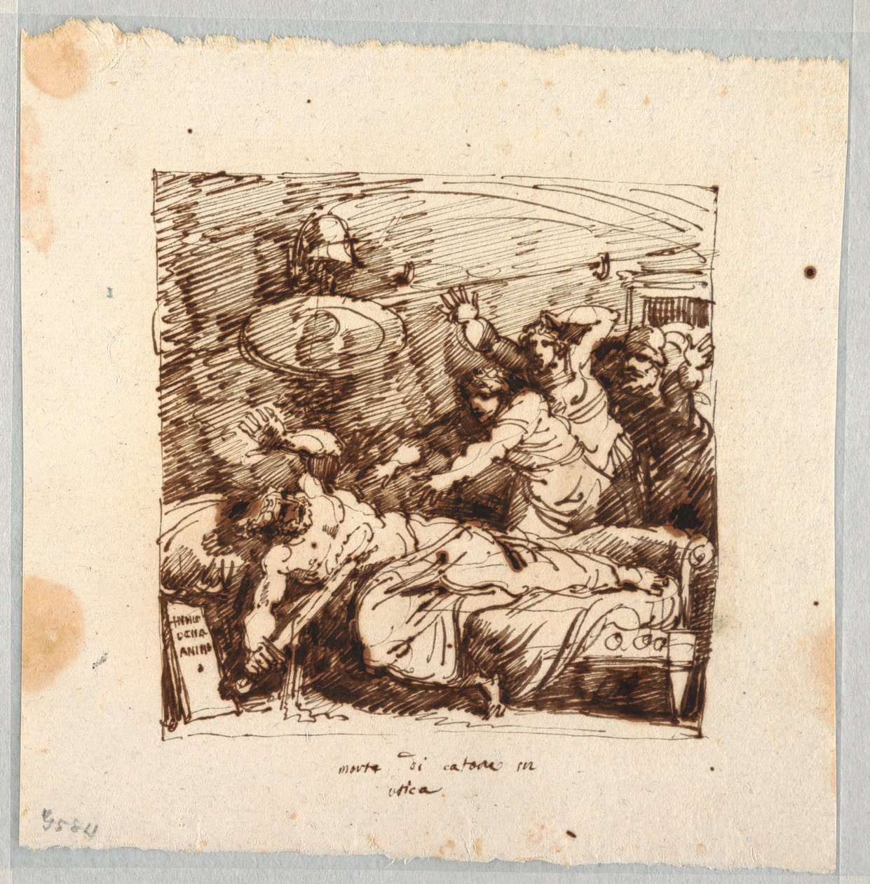 Selbstmord des Marcus Porcius Cato von Felice Giani