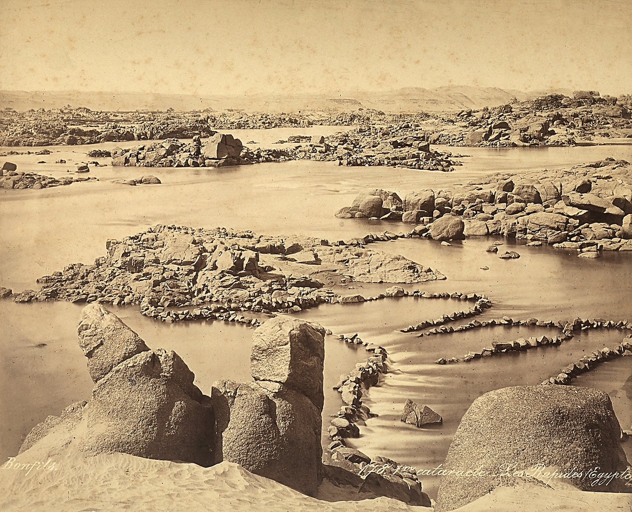 Die Katarakte des Nils, Ägypten von Félix Bonfils