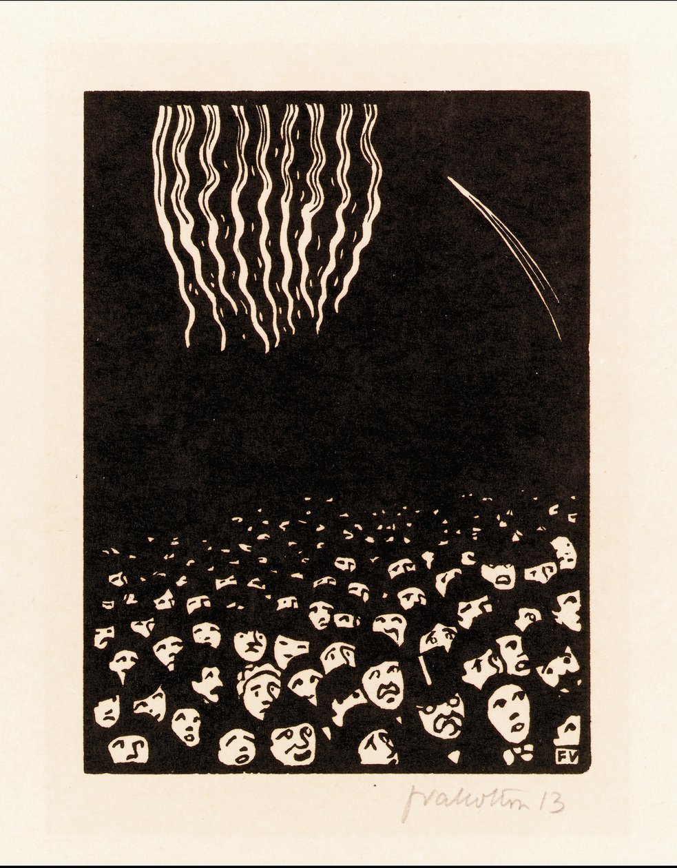 Feuerwerk von Felix Edouard Vallotton
