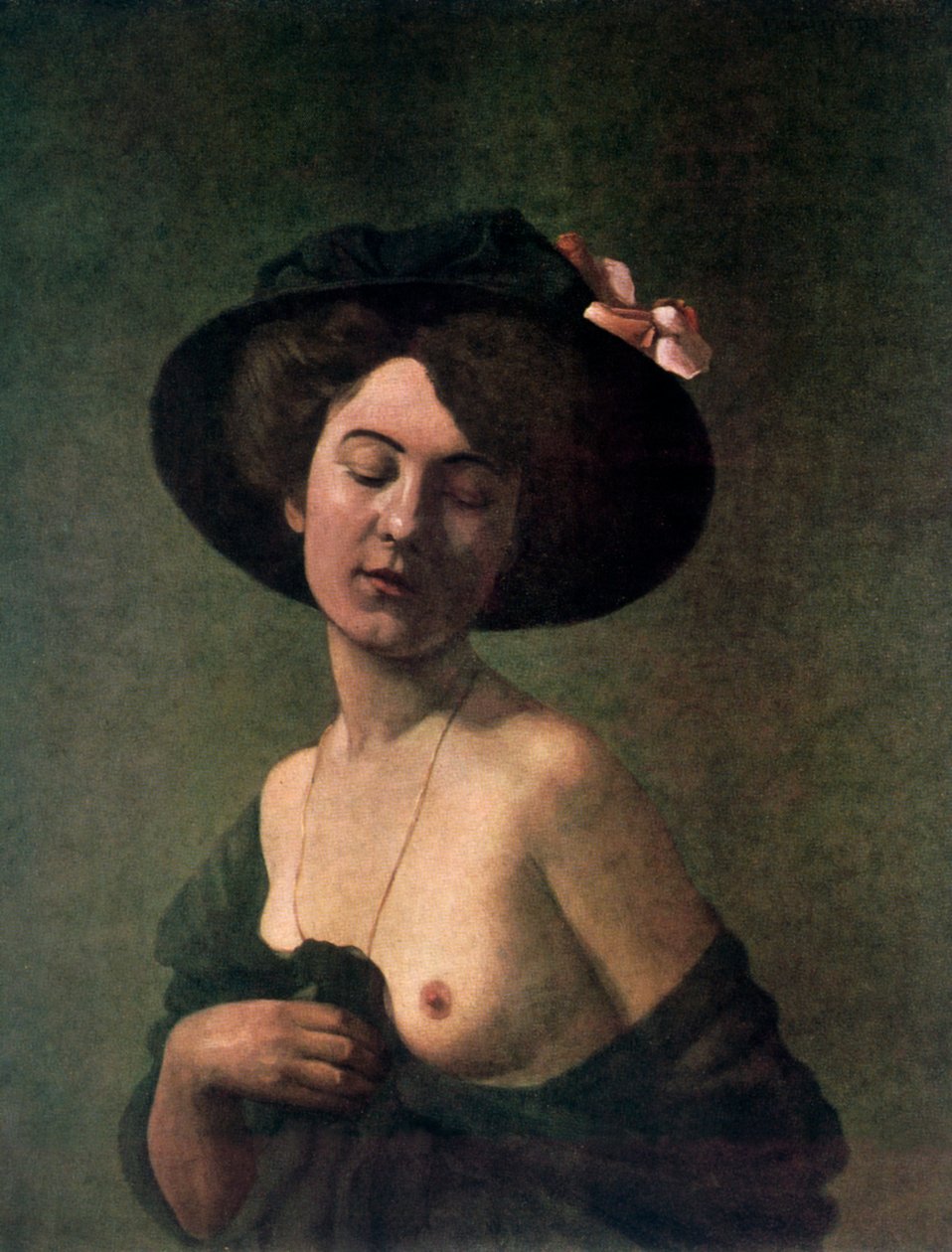 Dame mit Hut, 1908 von Felix Edouard Vallotton