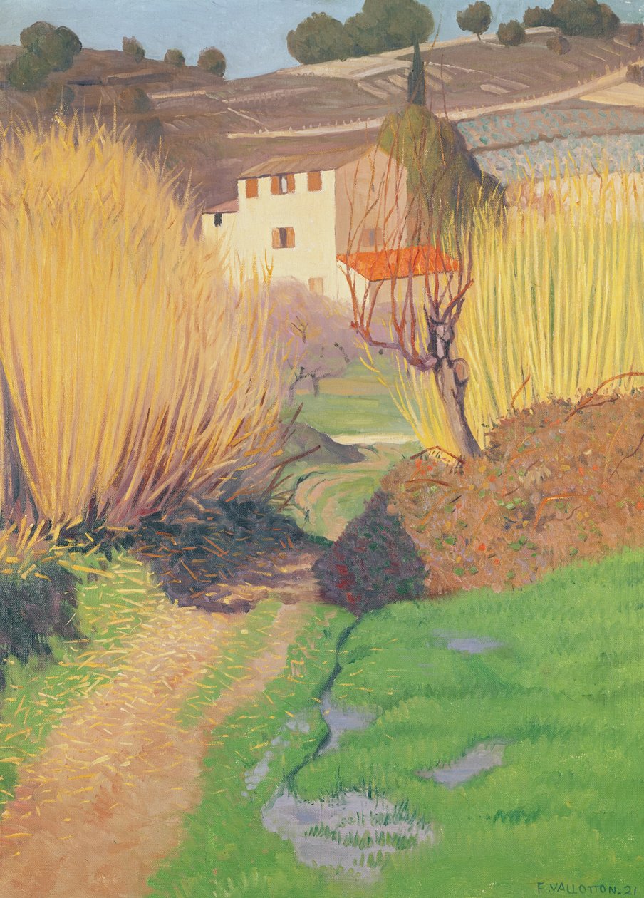 Landschaft bei Lagnes, 1921 von Felix Edouard Vallotton