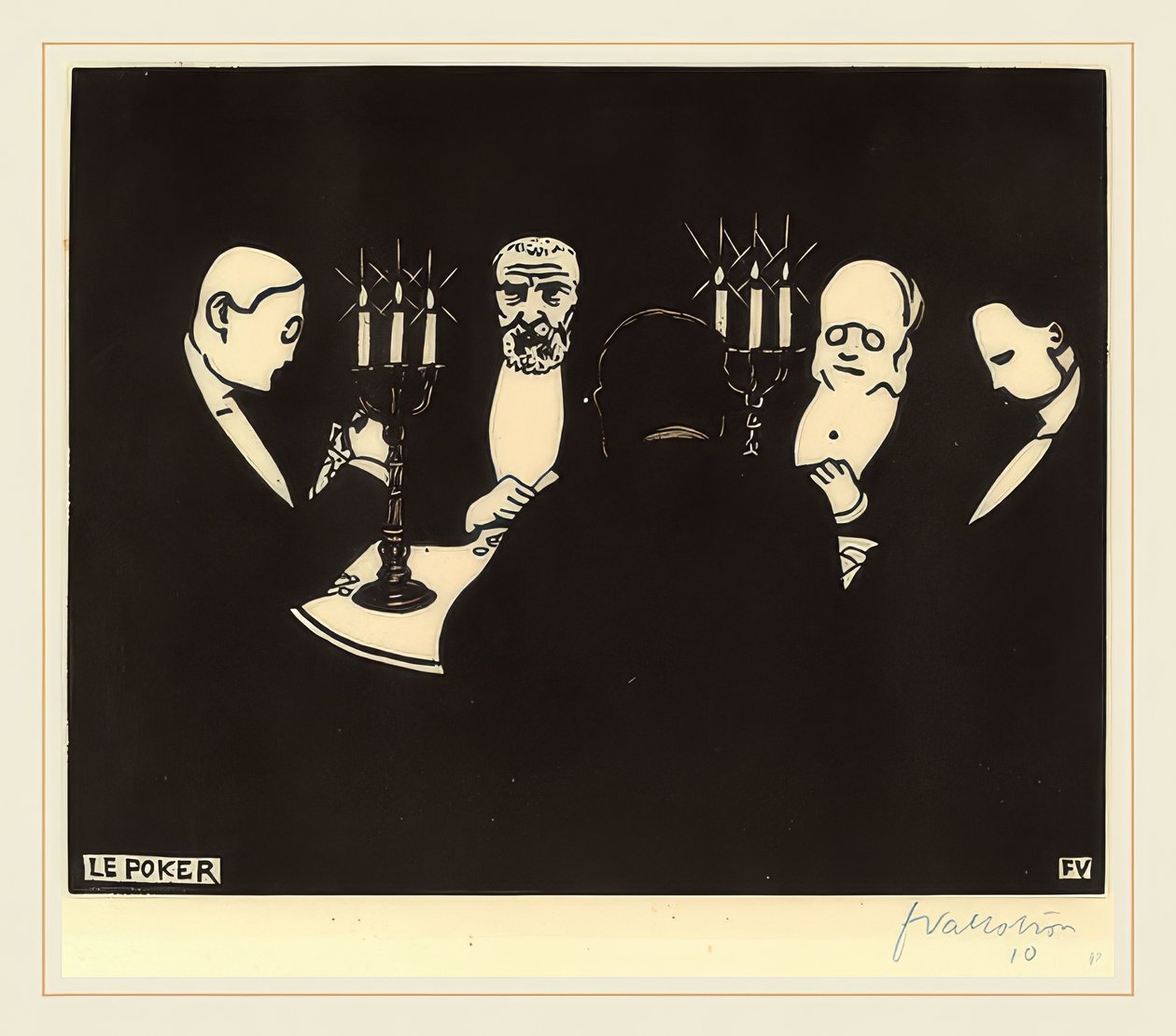 Poker von Felix Edouard Vallotton
