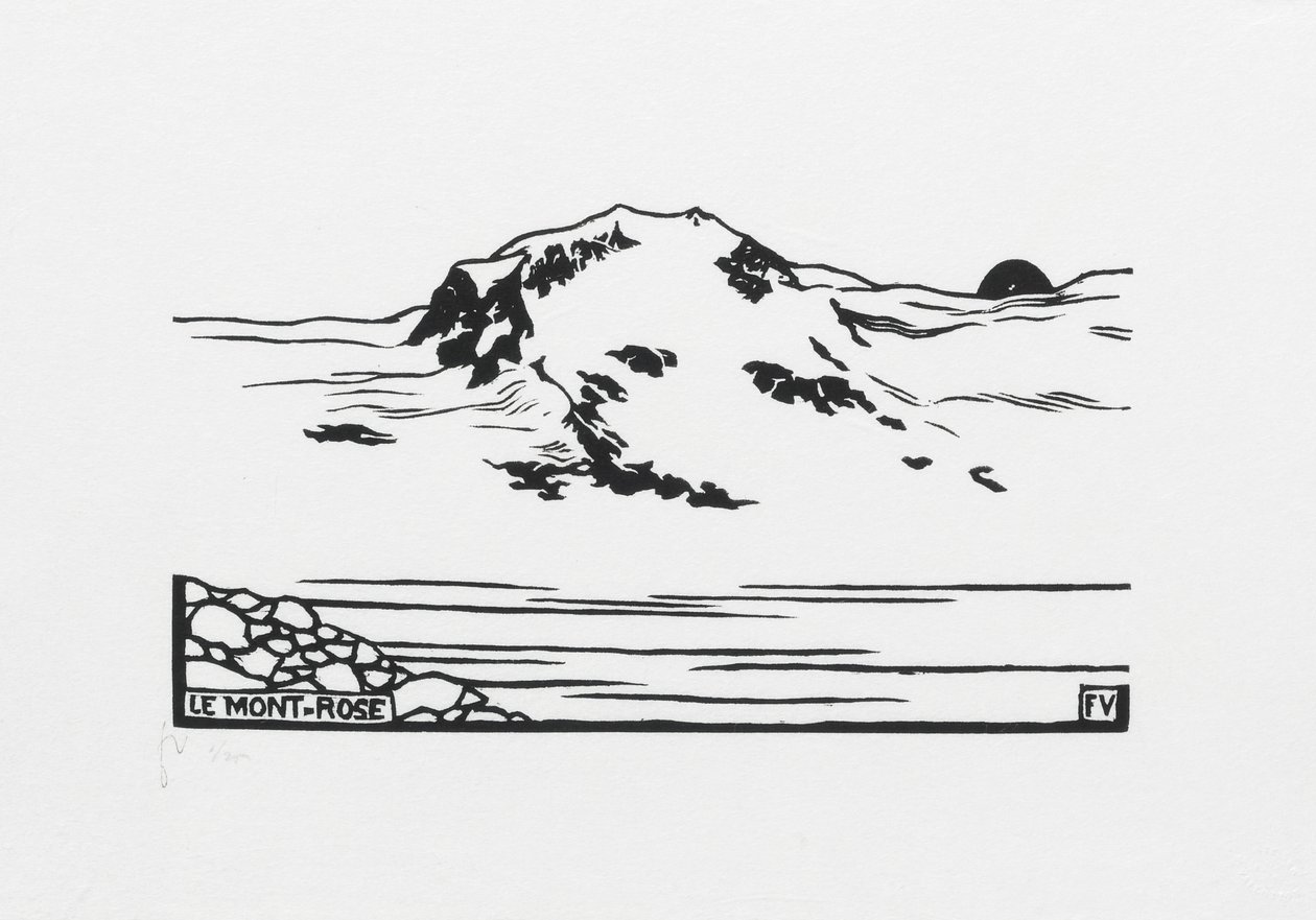 Mont-Rose, 1892 von Felix Edouard Vallotton