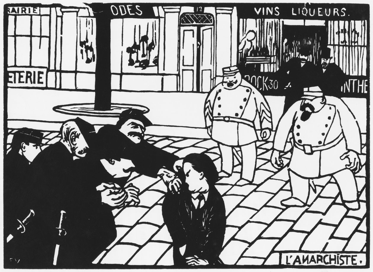 Der Anarchist, 1892 von Felix Edouard Vallotton