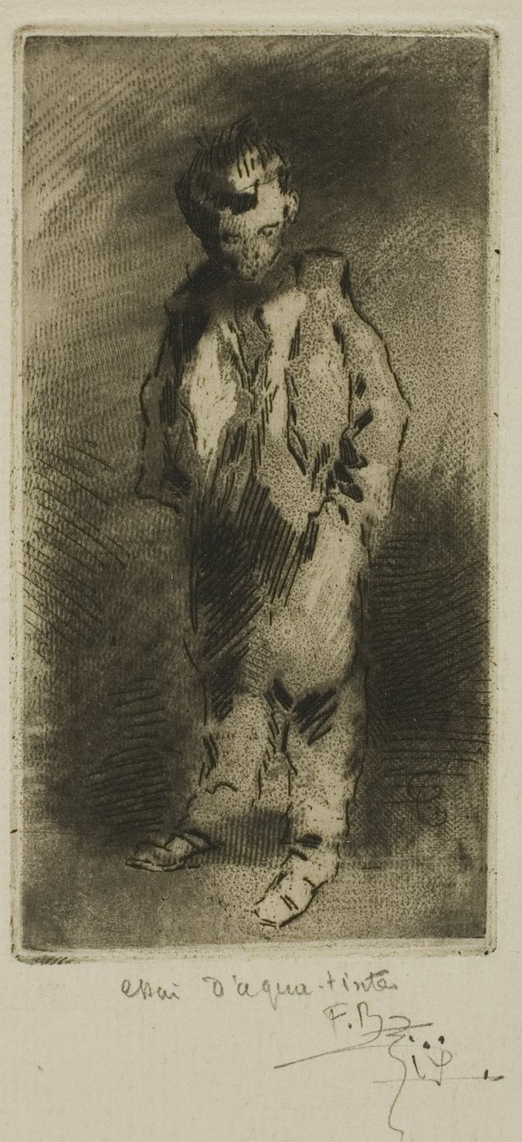 Ein junger Straßenjunge von Felix Hilaire Buhot