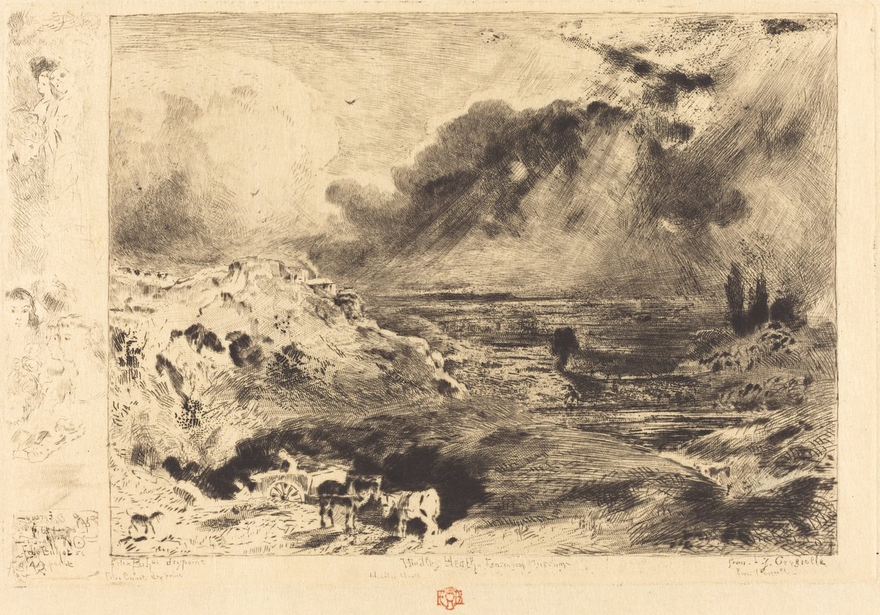 Der Sturm, 1879 von Felix Hilaire Buhot