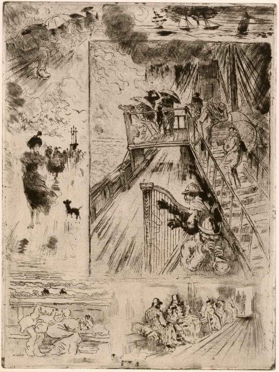 La Traversée Die Passage, 1879-1885 von Felix Hilaire Buhot