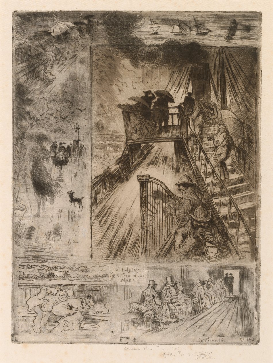 La Traversée Die Passage, 1879-1885 von Felix Hilaire Buhot