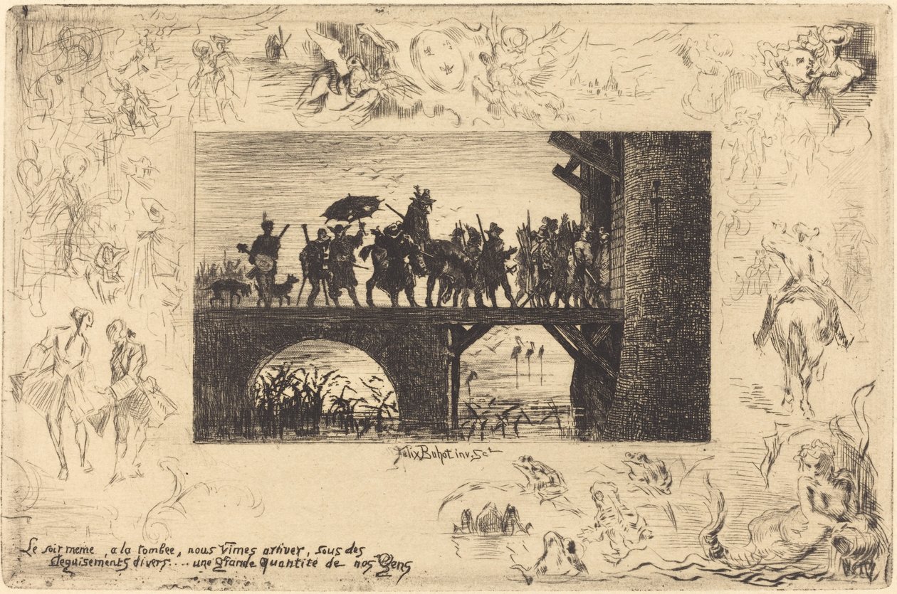 Le soir même... von Felix Hilaire Buhot