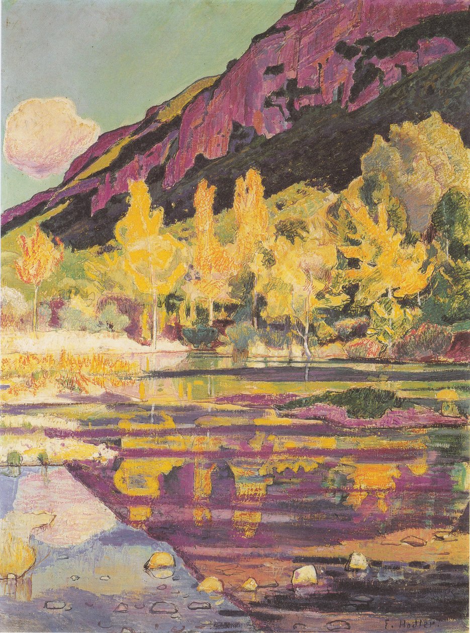 Am Fuß des Petit Saleve von Ferdinand Hodler